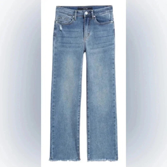 NWT Joe's Jeans Kids' The Sadie Frayed Hem Relaxed Fit Jeans Sz 10 - Picture 1 of 11